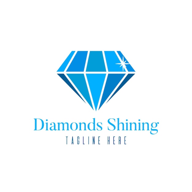 Free vector elegant diamond logo