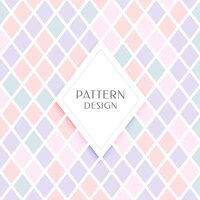 Elegant diamond shape pattern in pastel colors
