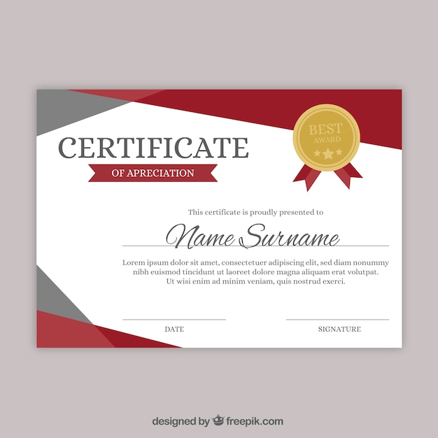 Elegant diploma template