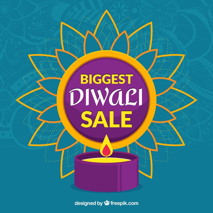 मुफ़्त वेक्टर elegant diwali sale background