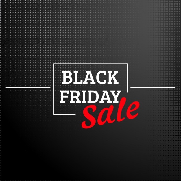 Free vector elegant and dotted black friday background