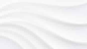 Free vector elegant empty wavy layer white banner in neumorphic style