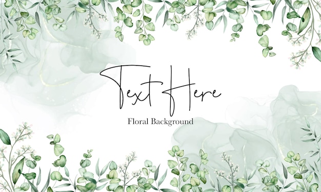 Elegant eucalyptus leaves background design