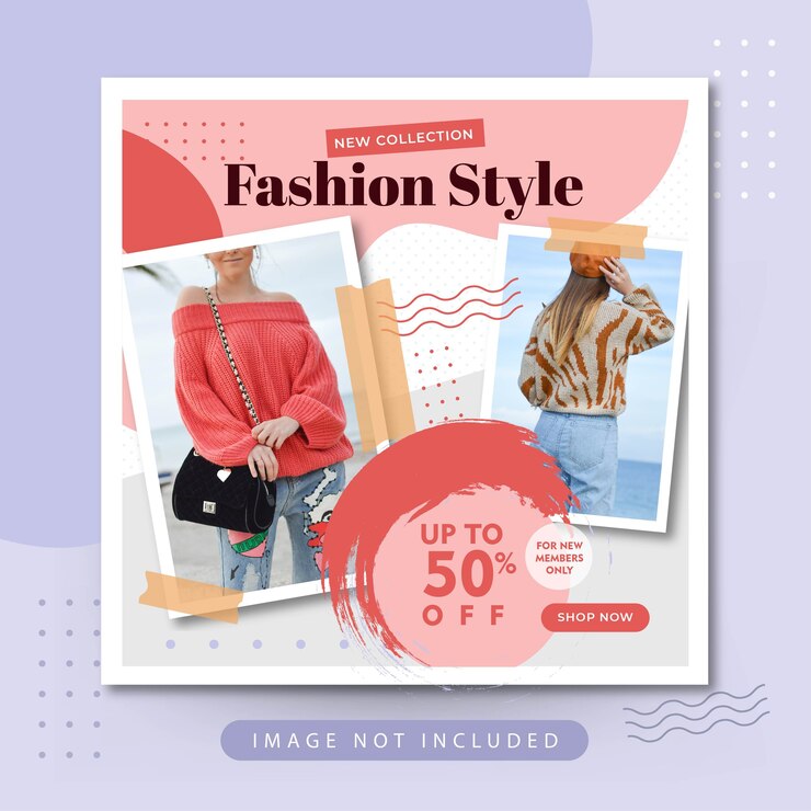 Free Vector elegant fashion style sale social media instagram post