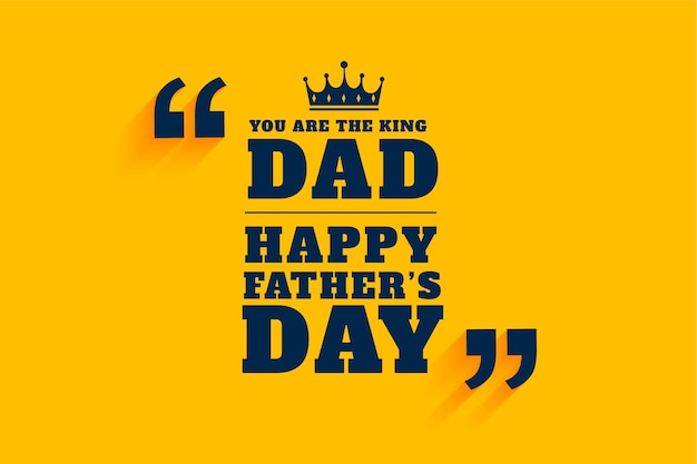 Elegant fathers day message greeting card