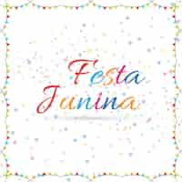 Vettore gratuito colorful festa junina sfondo