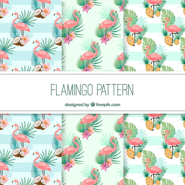 Elegant flamingo pattern