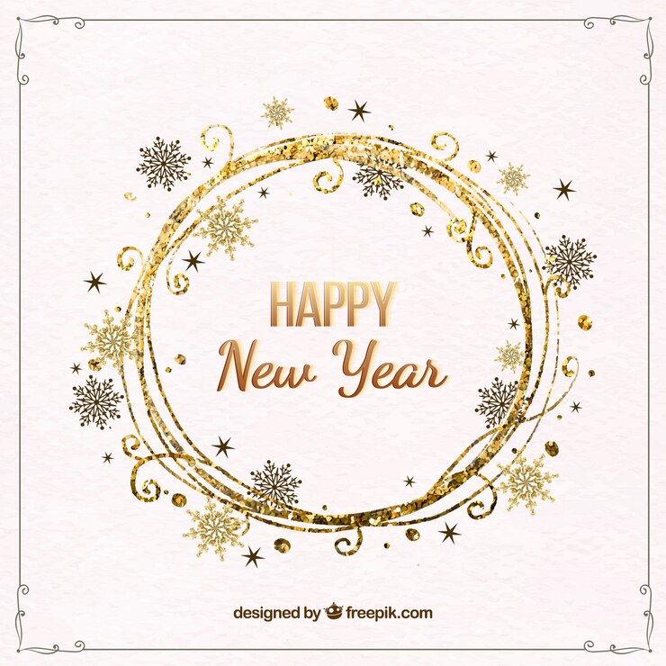 Free Vector elegant flat new year 2018 background