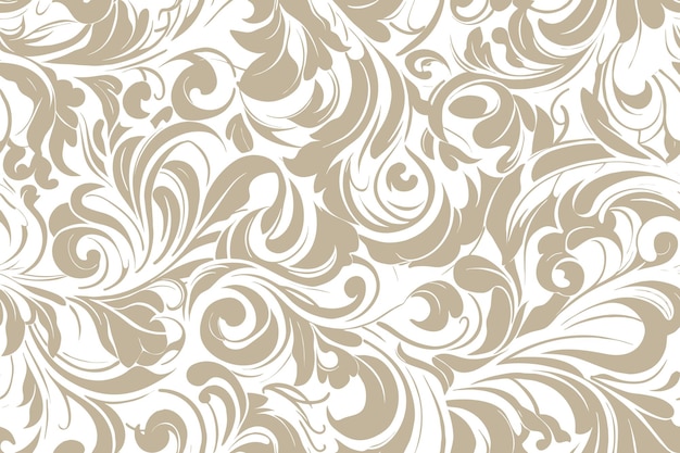 Free vector elegant floral abstract organic patterns seamless patternjpg