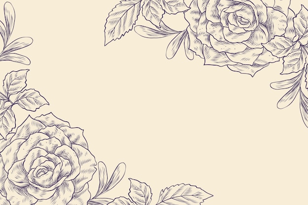 Free vector elegant floral background