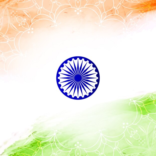 Счастливый день независимости Индийский флаг