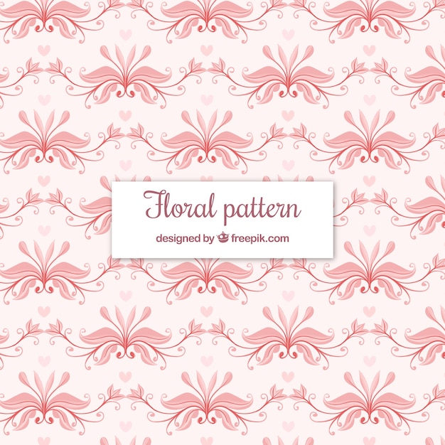 Free vector elegant floral pattern background