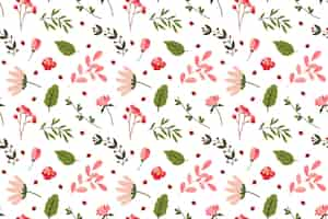 Free vector elegant floral pattern background