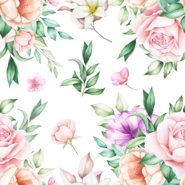 Elegant floral seamless pattern