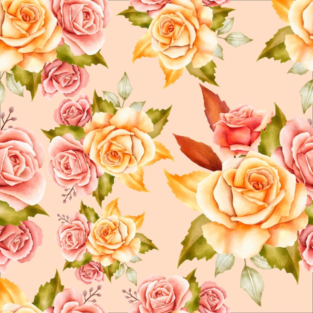 Elegant floral seamless pattern