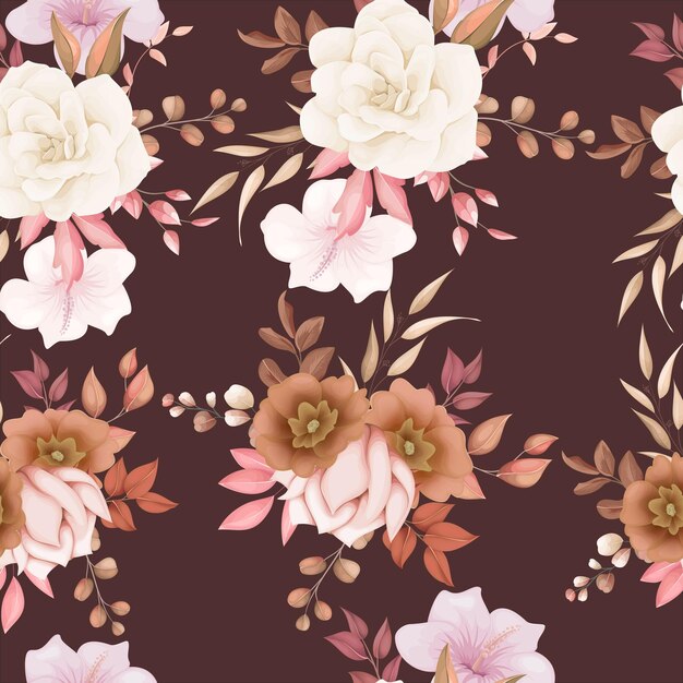 Elegant floral seamless pattern