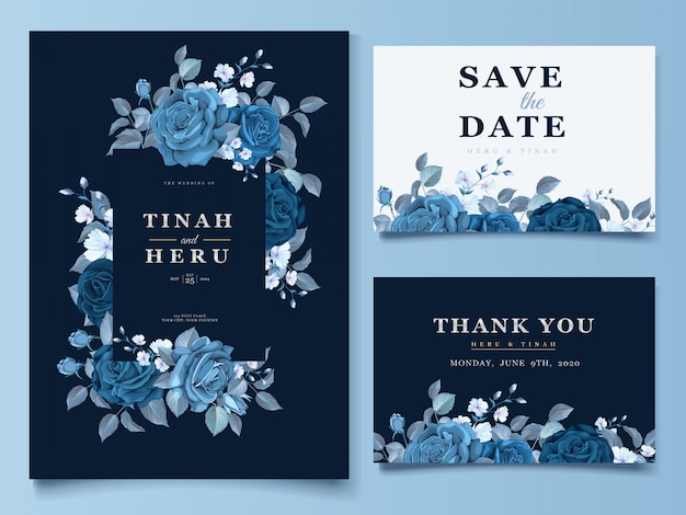 Free vector elegant floral wreath wedding card