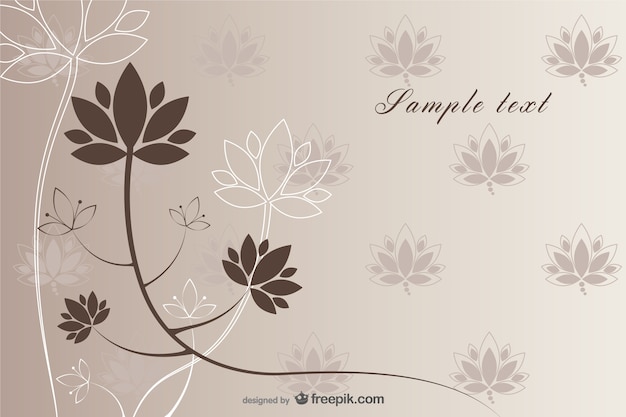 Free vector elegant flower background