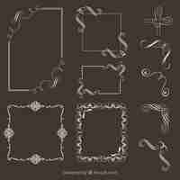 Free vector elegant frames pack