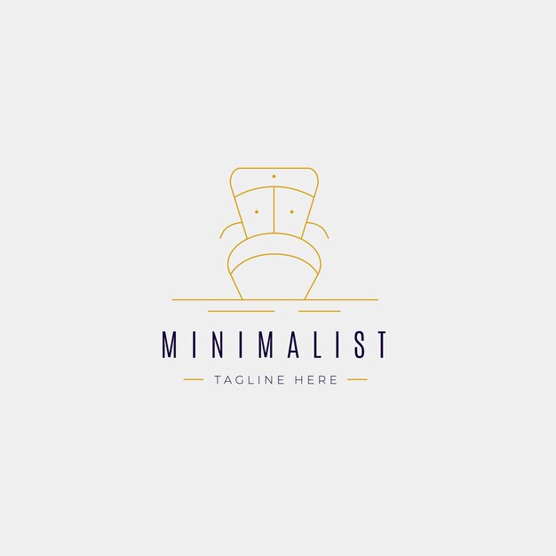 Elegant furniture logo concept