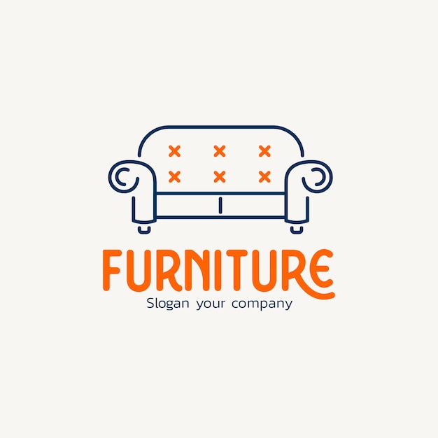 エレガントな家具のロゴ