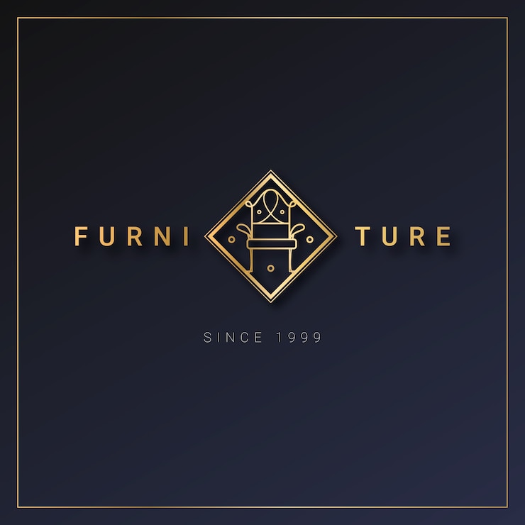 Free Vector elegant furniture logo