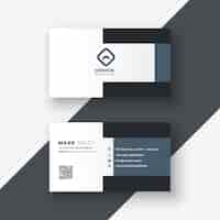 Free vector elegant geometric gray business card