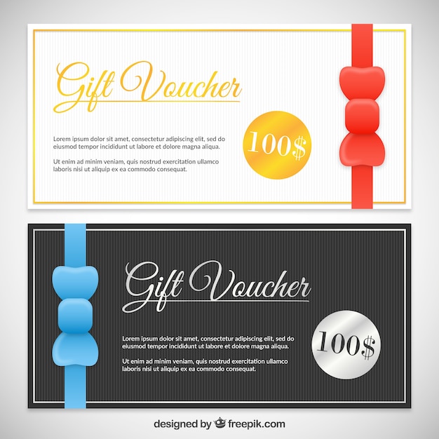 Elegant gift voucher pack