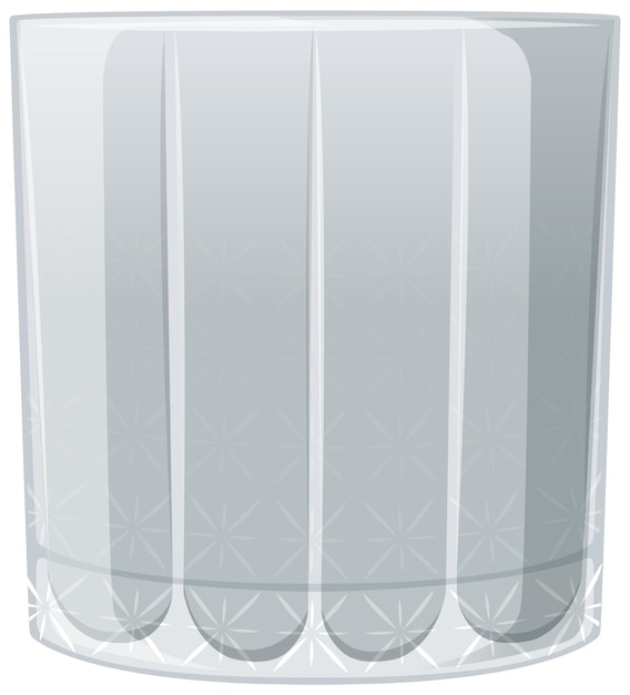 Free vector elegant glass tumbler vector illustration