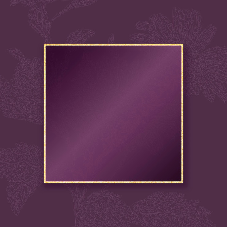 Free Vector elegant gold frame on floral pattern background