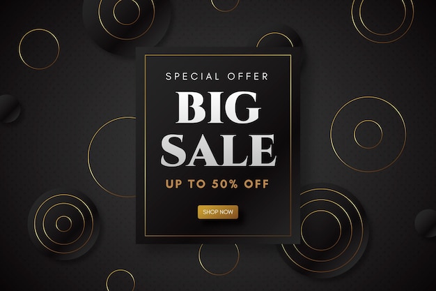 Elegant golden big sale background