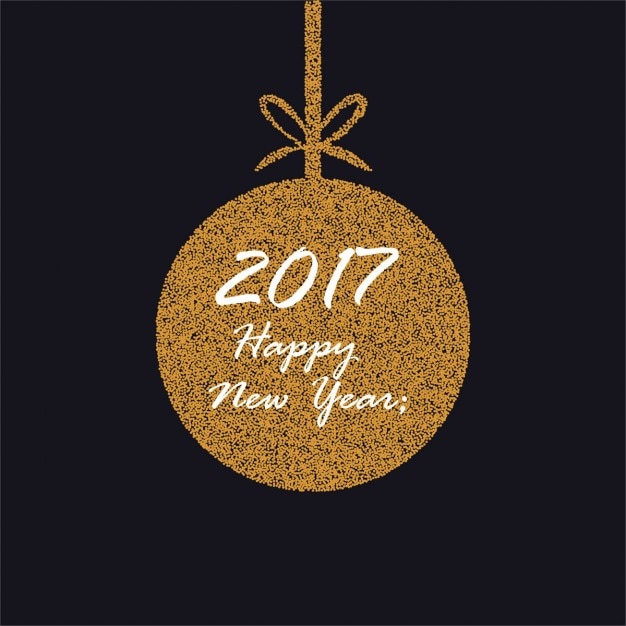 Free vector elegant golden christmas ball background