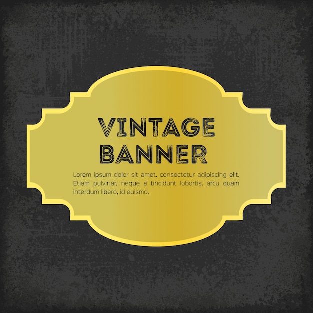 Elegant golden label – Free vector templates for download