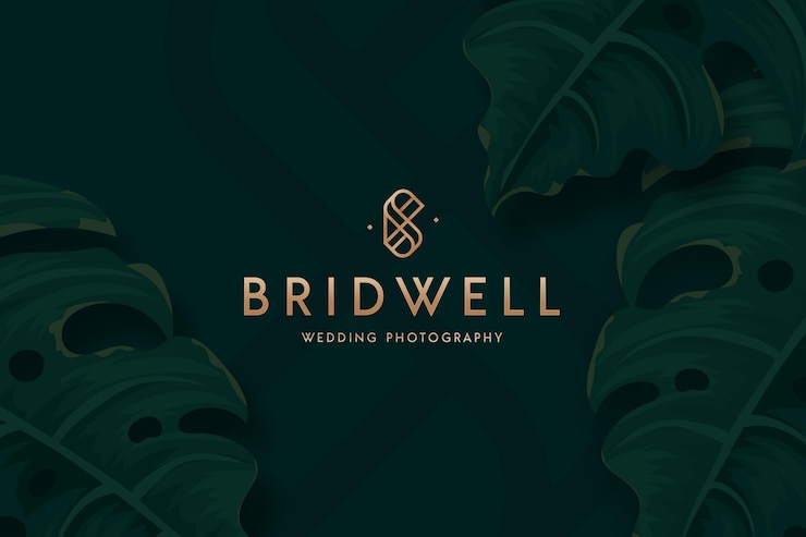 Free Vector elegant golden logo template