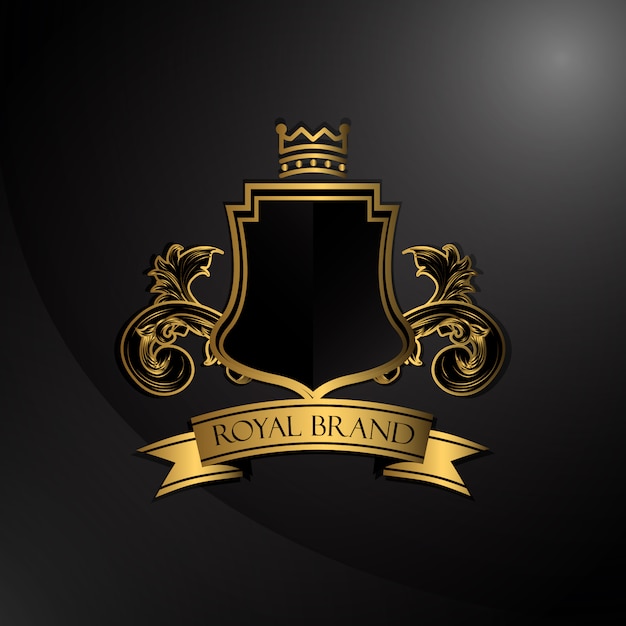 Elegante logo dorato