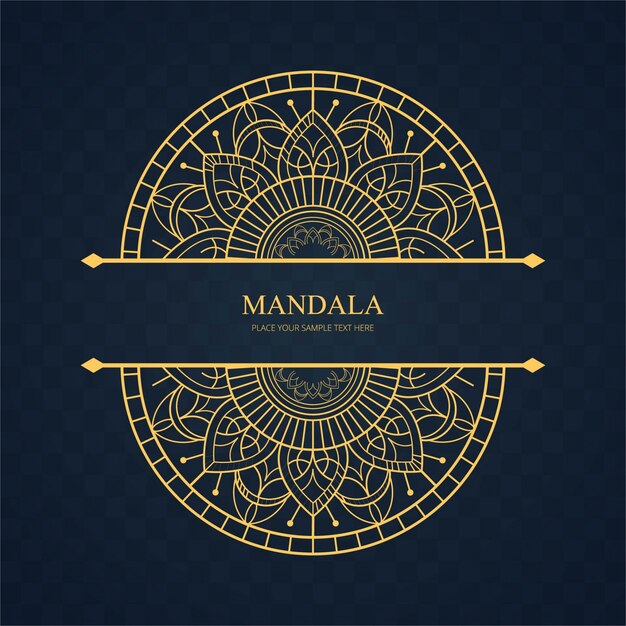 Elegant golden mandala background