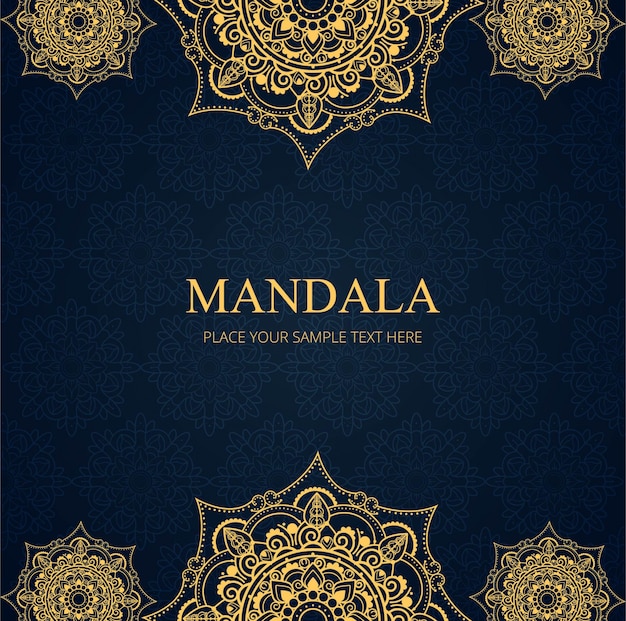 Free vector elegant and golden mandala background