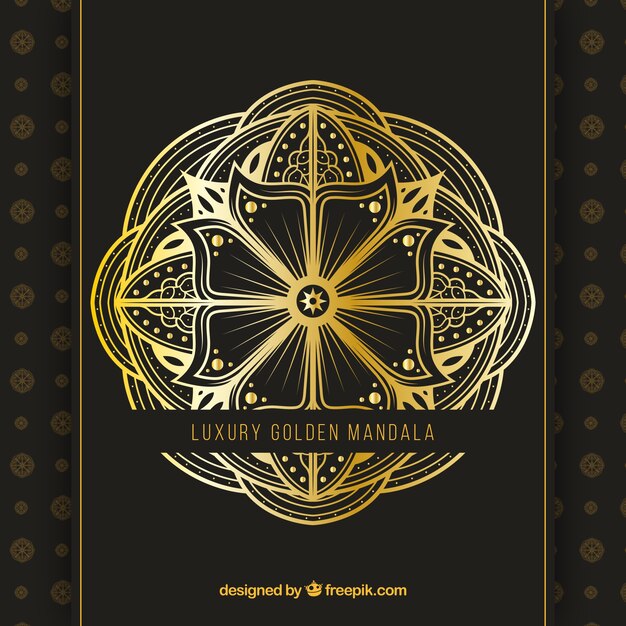 Elegant golden mandala background