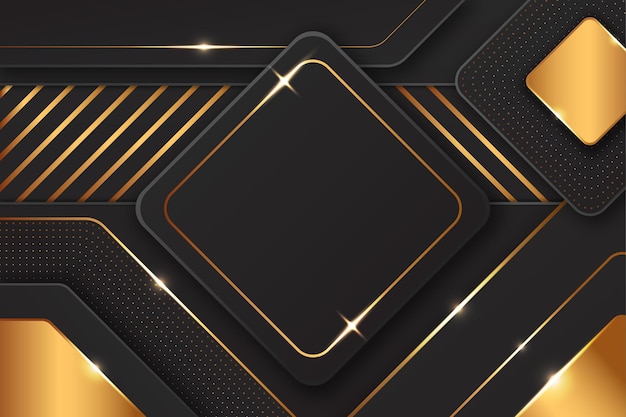 Elegant Gradient Black Golden Gradient Background Template