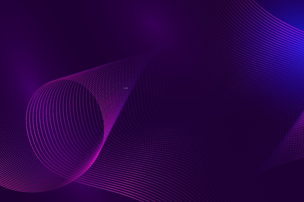 Free vector elegant gradient violet wavy net background