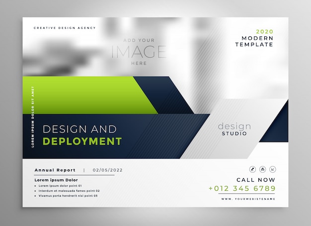 Elegant green corporate brochure 