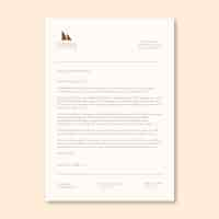 Free vector elegant hades real estate letter