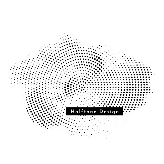 Elegant halftone design on white background 