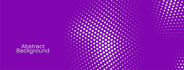 Elegant halftone violet banner