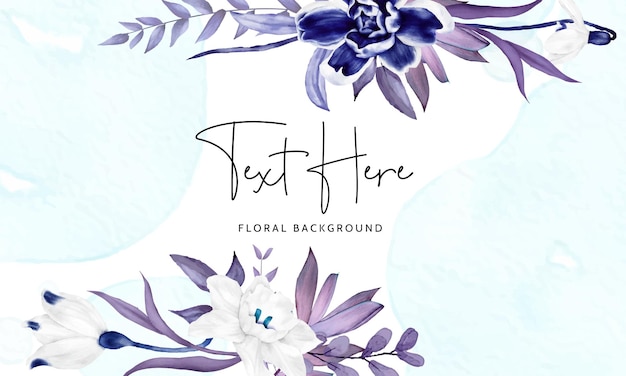 elegant hand drawn floral background design