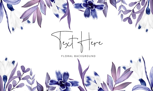 elegant hand drawn floral background design