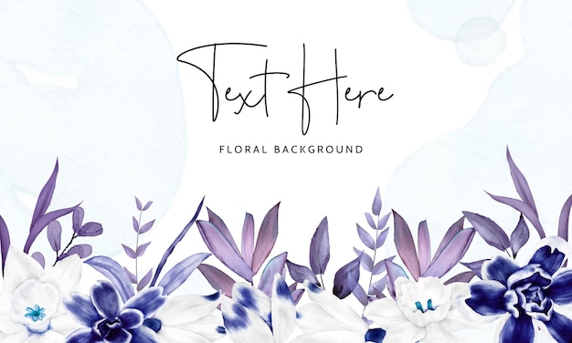 elegant hand drawn floral background design