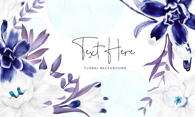 Free vector elegant hand drawn floral background design
