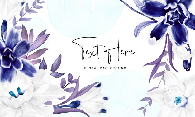 elegant hand drawn floral background design