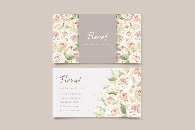Elegant hand drawn roses wedding invitation card set